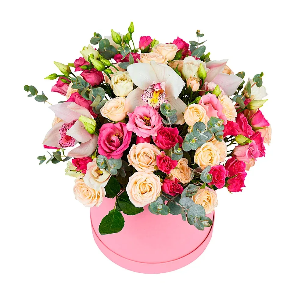 Цветы в коробке